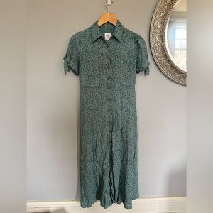 Hatch Maternity Green Floral Dress